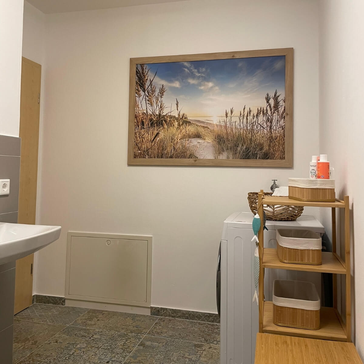 Lüftenblick II Waschmachine im Bad