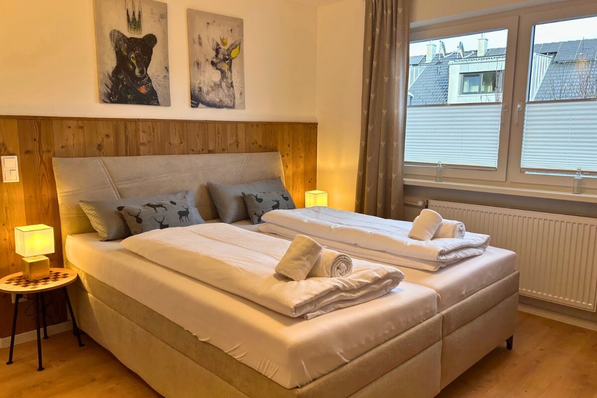 Studio-Apartment mit Doppelbett in Aufhausen Klein