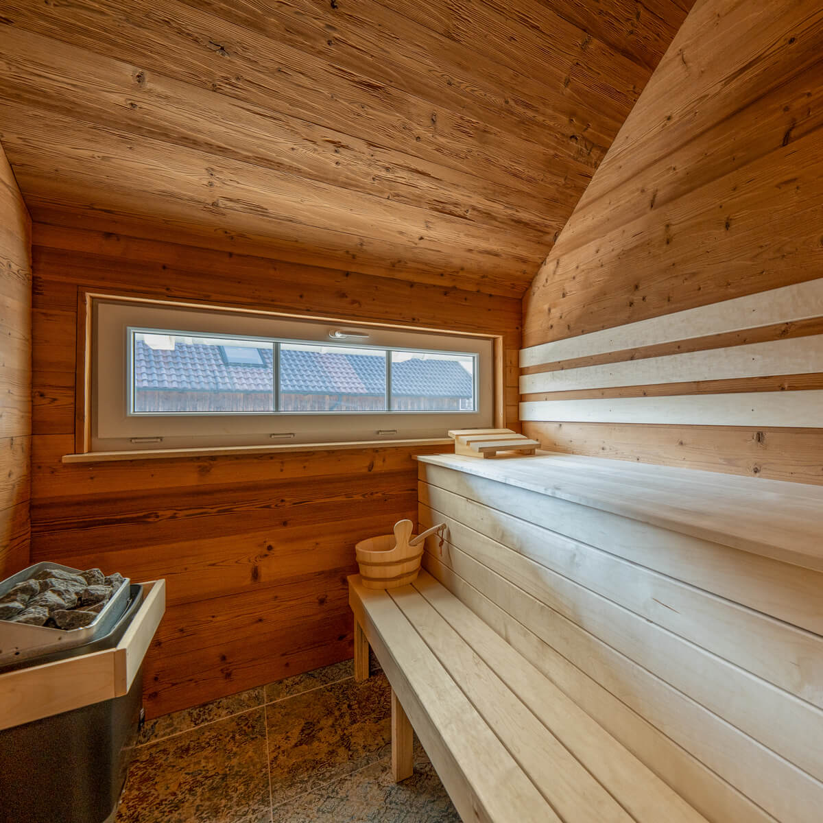 Private Sauna in der Ferienwohnung Lüftenblick 2 am Starnberger See